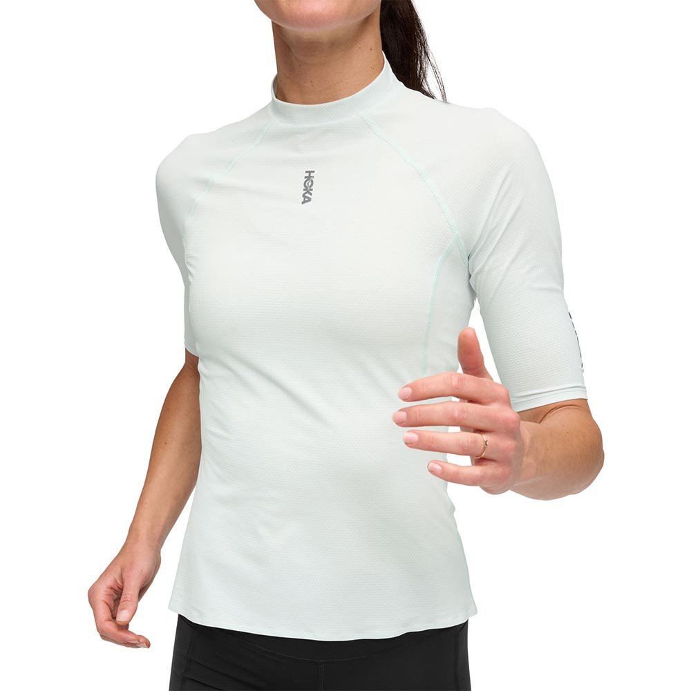 Koszulka Hoka Skybreeze Short Sleeve W Biała