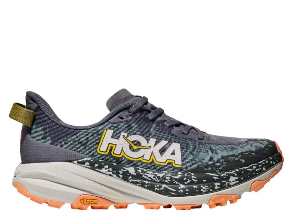 Buty Hoka Speedgoat 6 W Zielono-Pomarańczowe