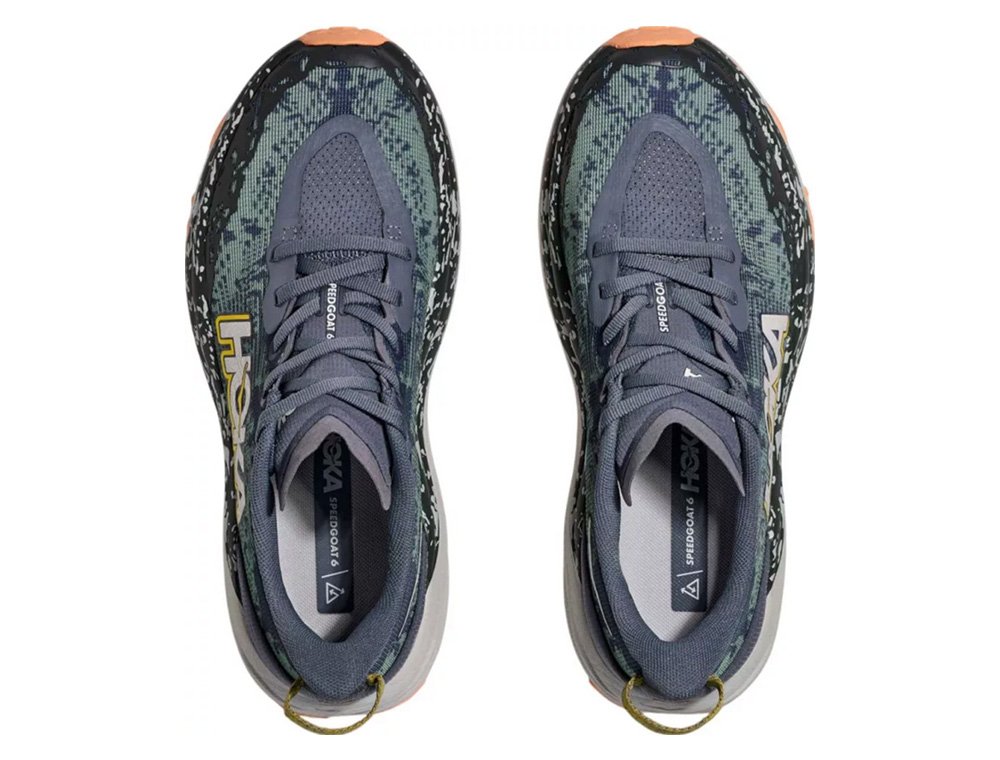 Buty Hoka Speedgoat 6 W Zielono-Pomarańczowe