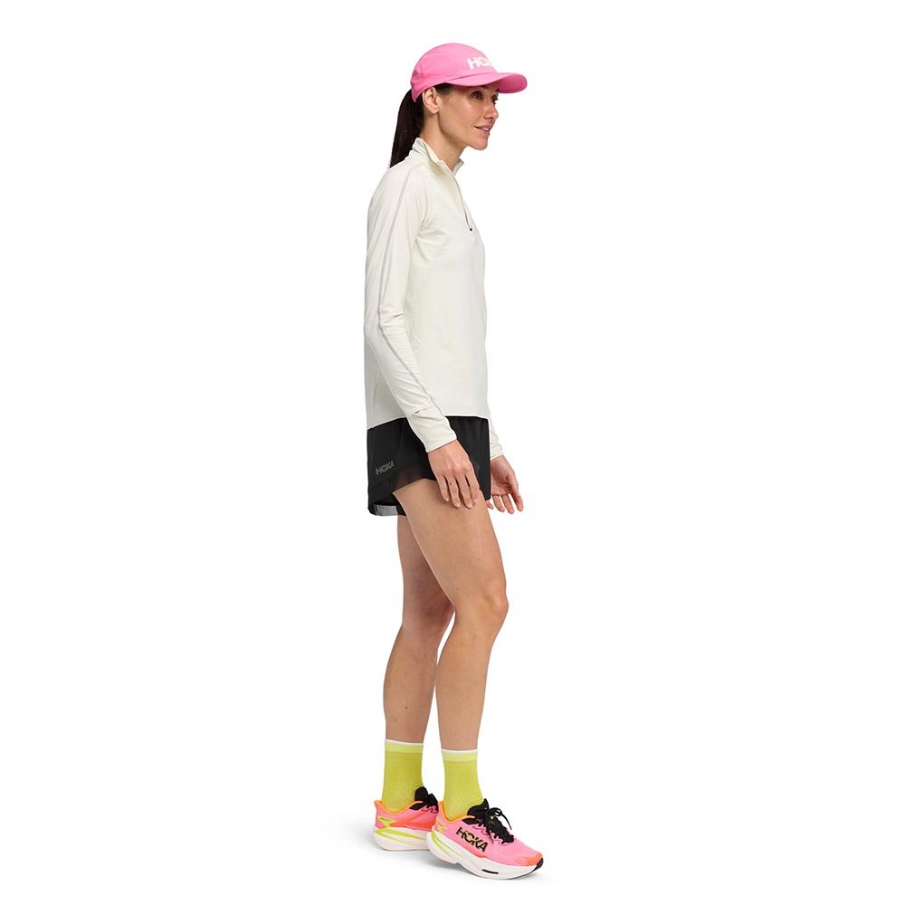 Koszulka Hoka GlideTech Quarter Zip W Biała