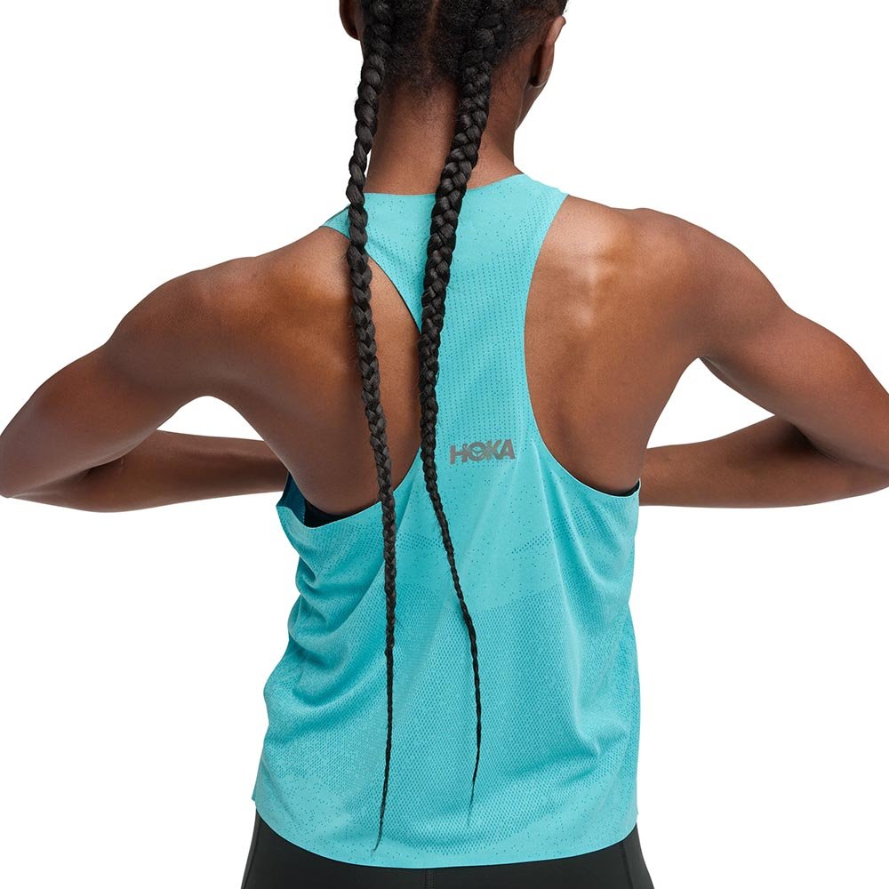 Koszulka Hoka Race Singlet W Niebieska