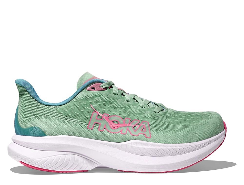 Buty Hoka Mach 6 W Zielono-Różowe