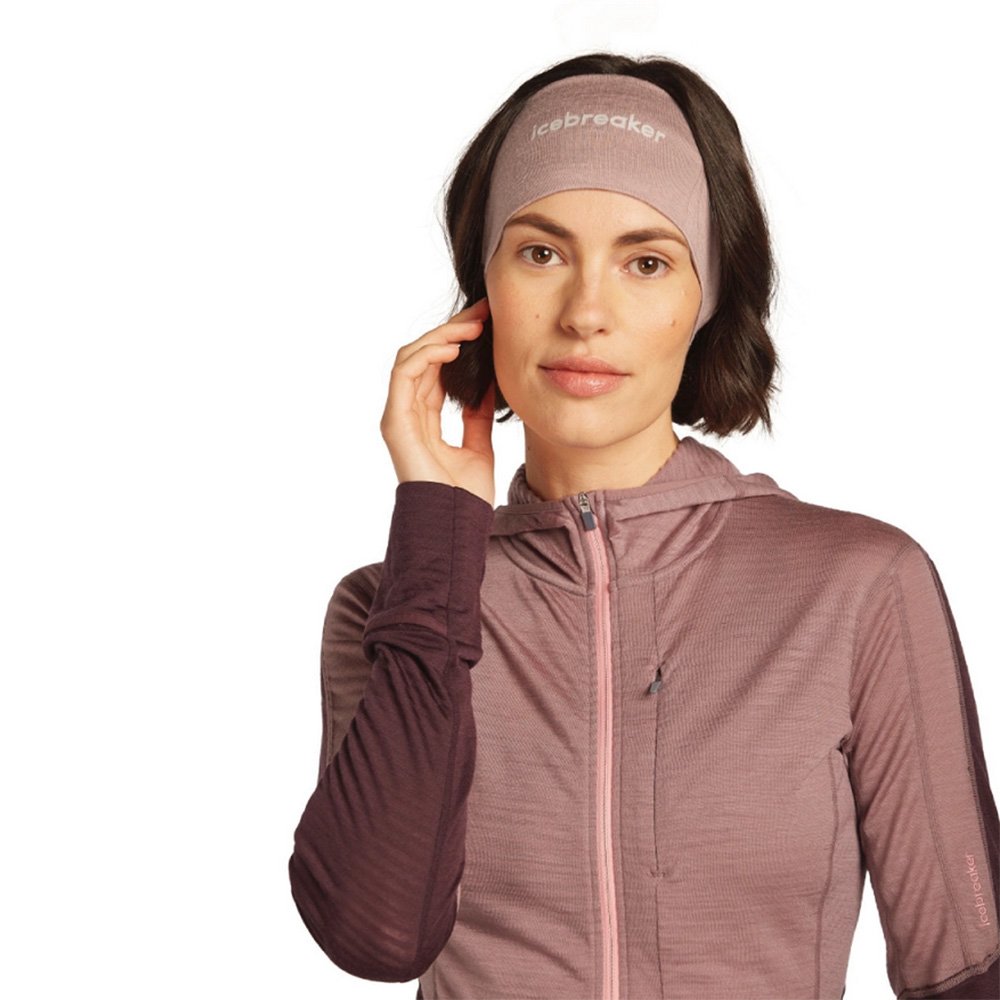 Opaska Icebreaker Merino 200 Oasis U Pudrowo-Różowa