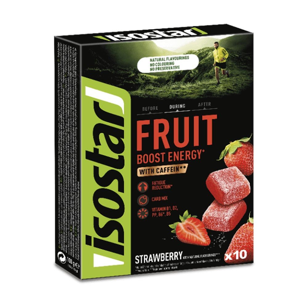 Isostar Energy Fruit Boost Galaretki o smaku truskawkowym - 100G
