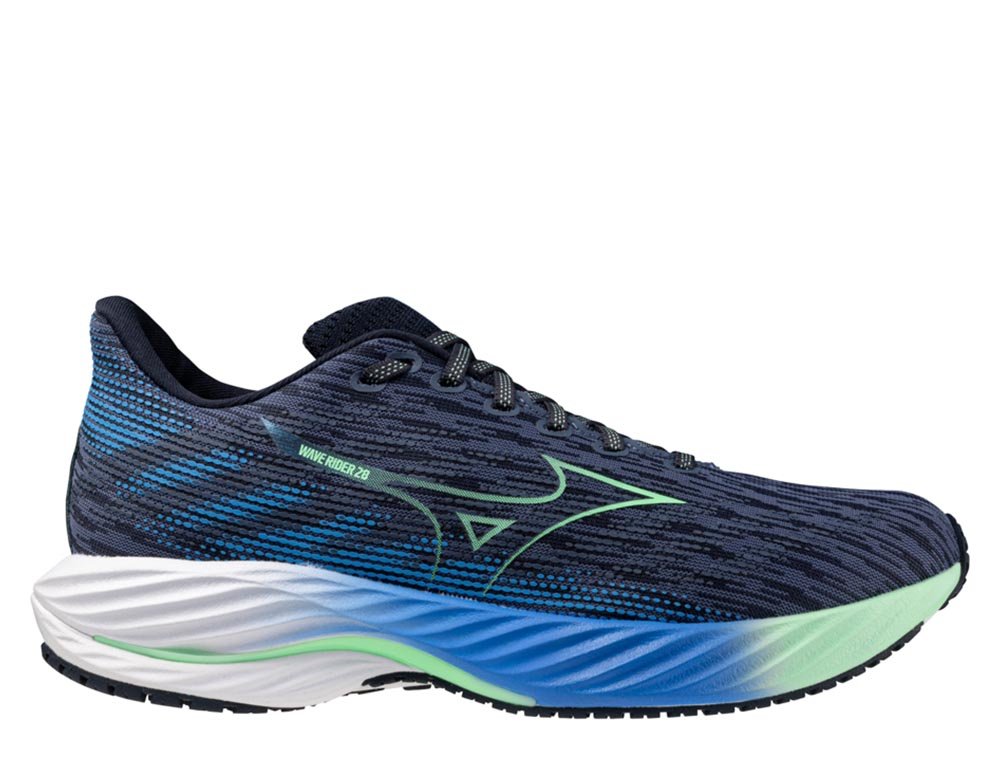 Buty Mizuno Wave Rider 28 M Granatowo-Zielone