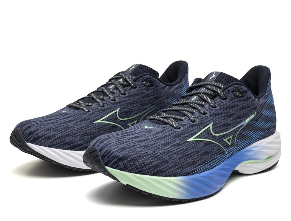 Buty Mizuno Wave Rider 28 M Granatowo-Zielone