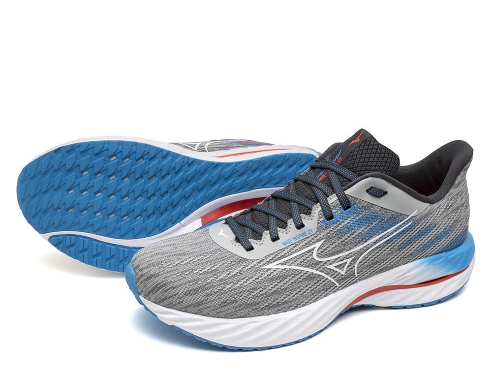 Buty Mizuno Wave Inspire 21 M Szaro-Niebieskie