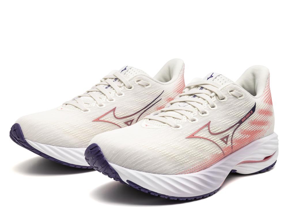Buty Mizuno Wave Rider 28 W Biało-Różowe