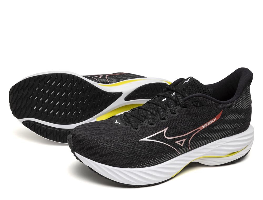 Buty Mizuno Wave Rider 28 M Czarno-Czerwone