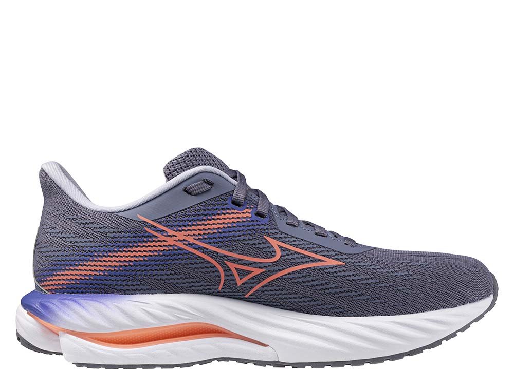Buty Mizuno Wave Inspire 21 W Fioletowo-Pomarańczowe