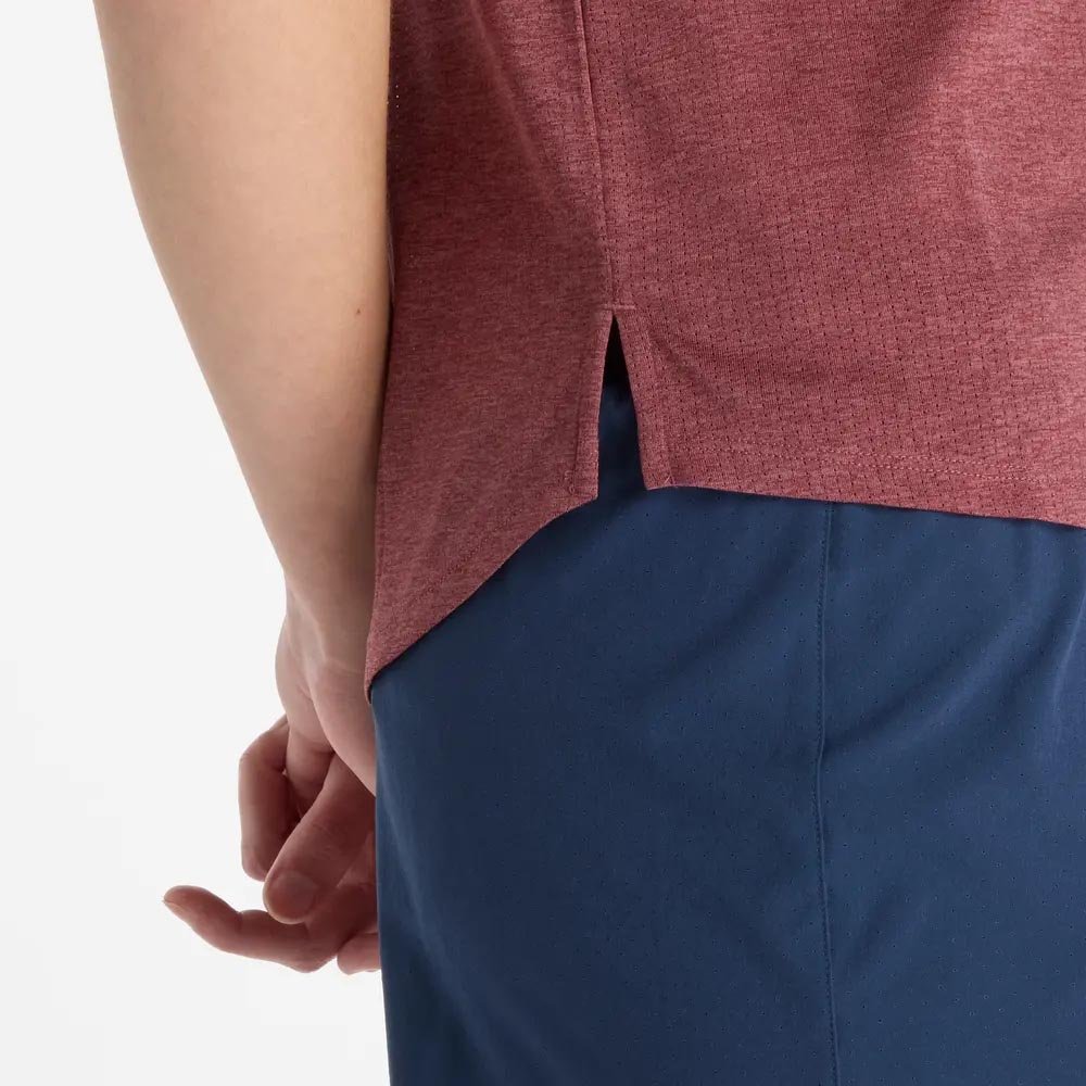 Koszulka New Balance Athletics T-Shirt W Bordowa