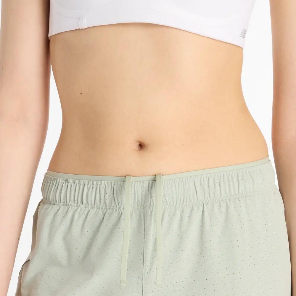 Spodenki New Balance RC Short 3 W Jasnozielone