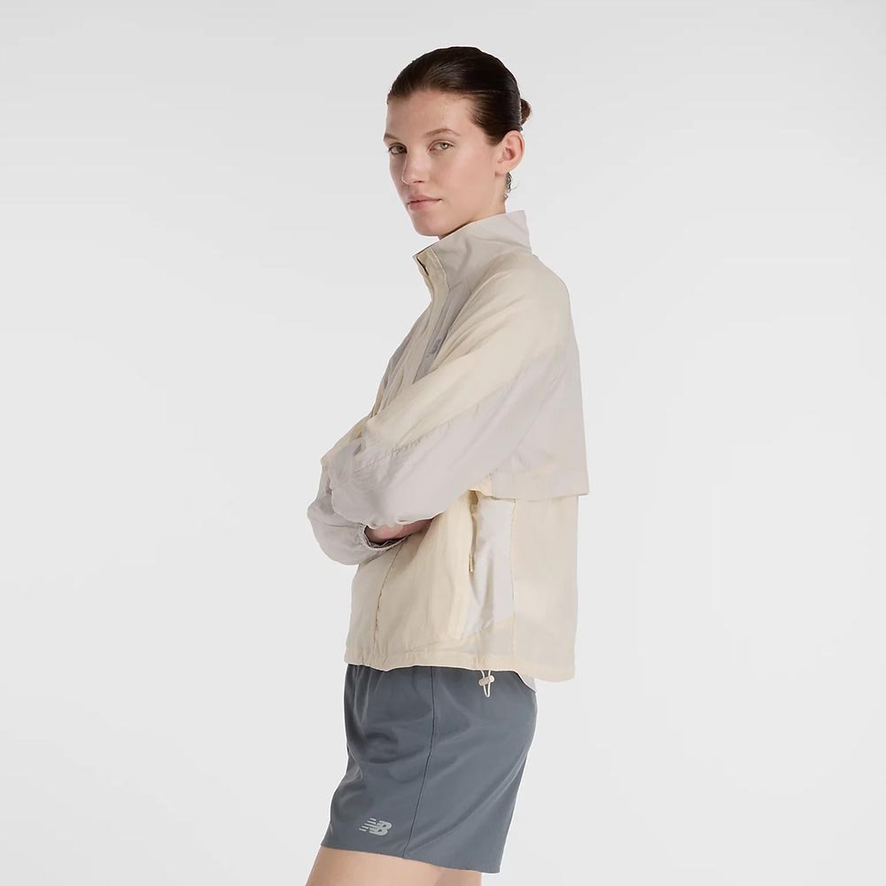 Kurtka New Balance Better Run Water Resisant W Biało-Żółta