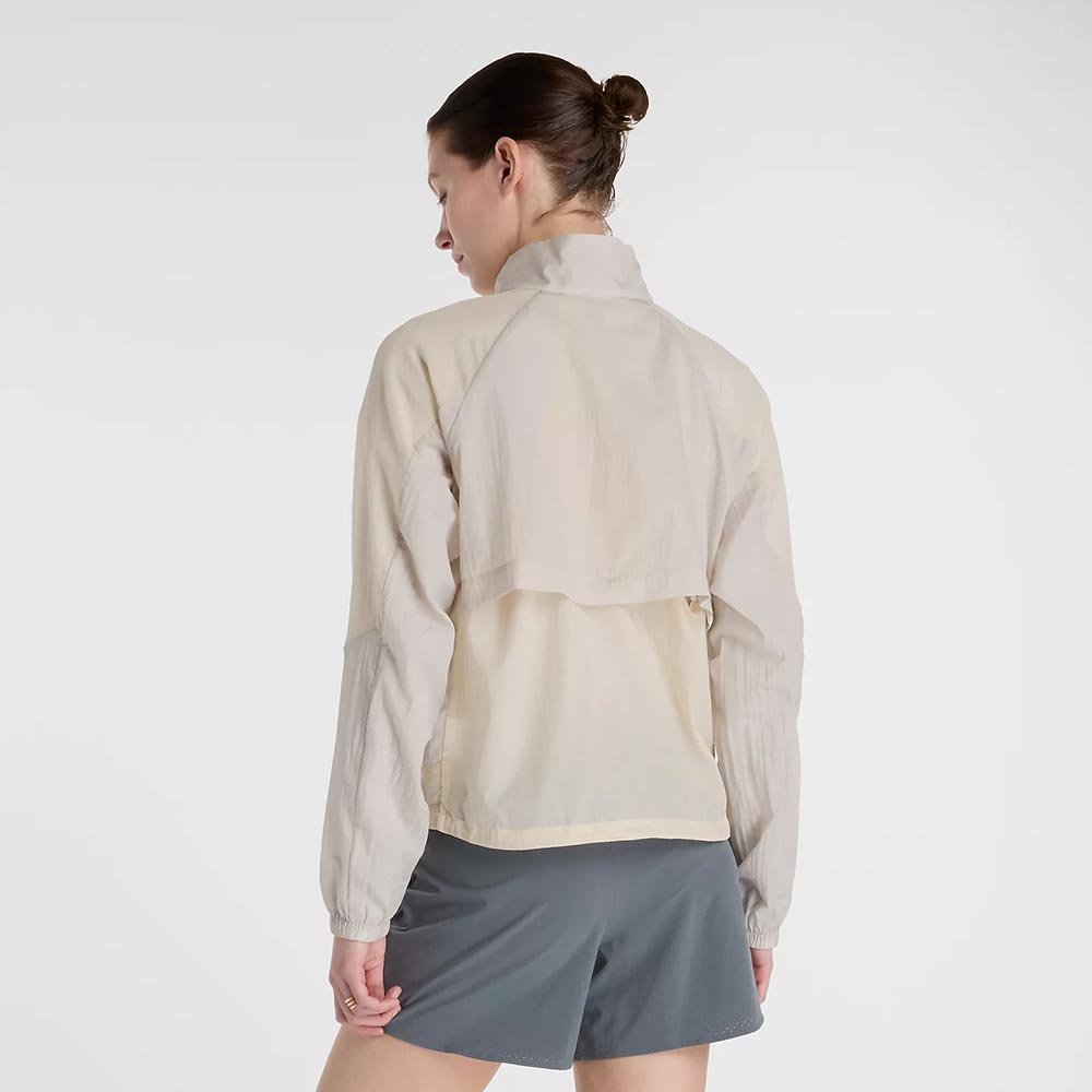 Kurtka New Balance Better Run Water Resisant W Biało-Żółta