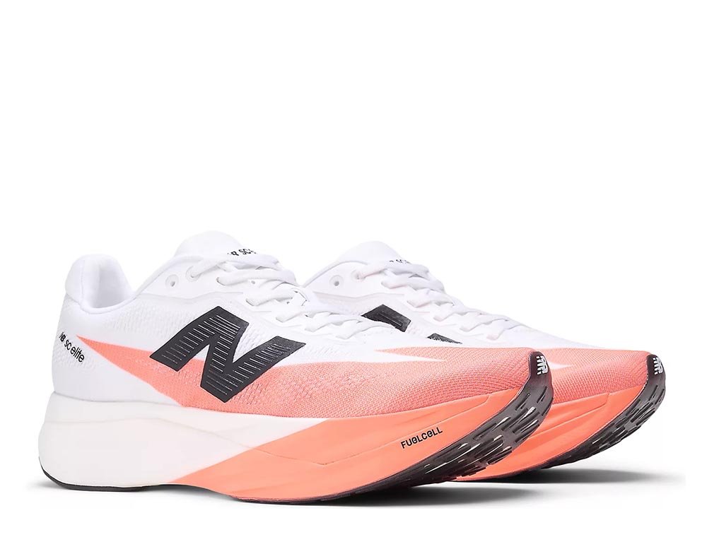 Buty New Balance Fuelcell SuperComp Elite v5 W Biało-Koralowe