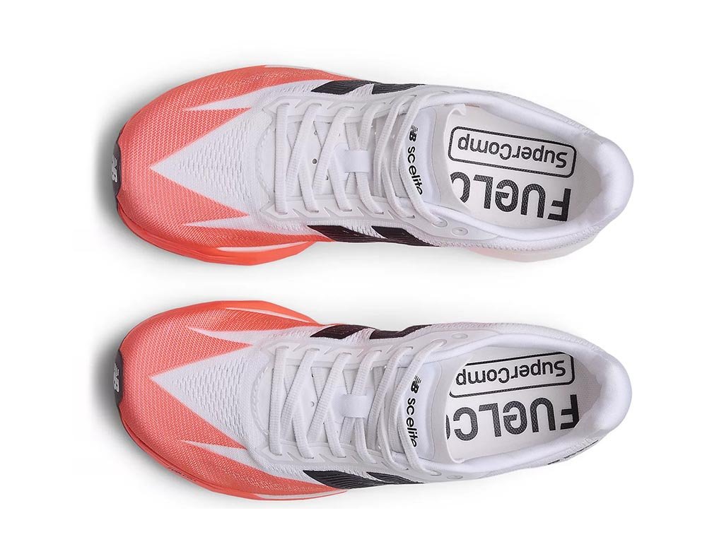 Buty New Balance Fuelcell SuperComp Elite v5 W Biało-Koralowe