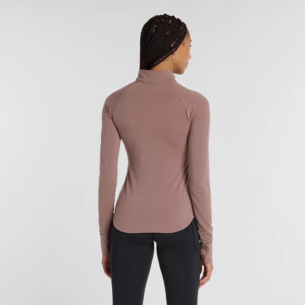 Kurtka New Balance Harmony Full Zip W Różowo-Brązowa