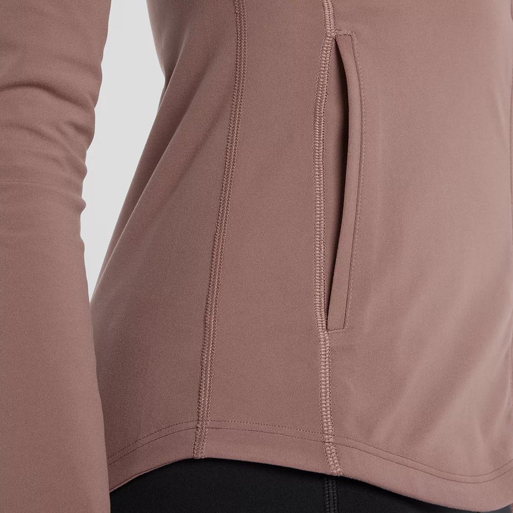 Kurtka New Balance Harmony Full Zip W Różowo-Brązowa