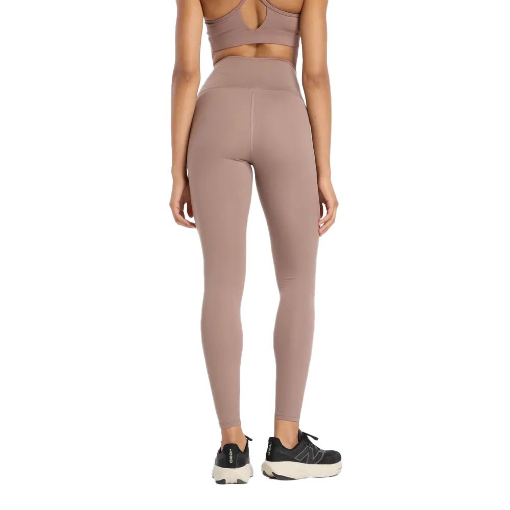 Legginsy New Balance Harmony High Rise W Beżowe