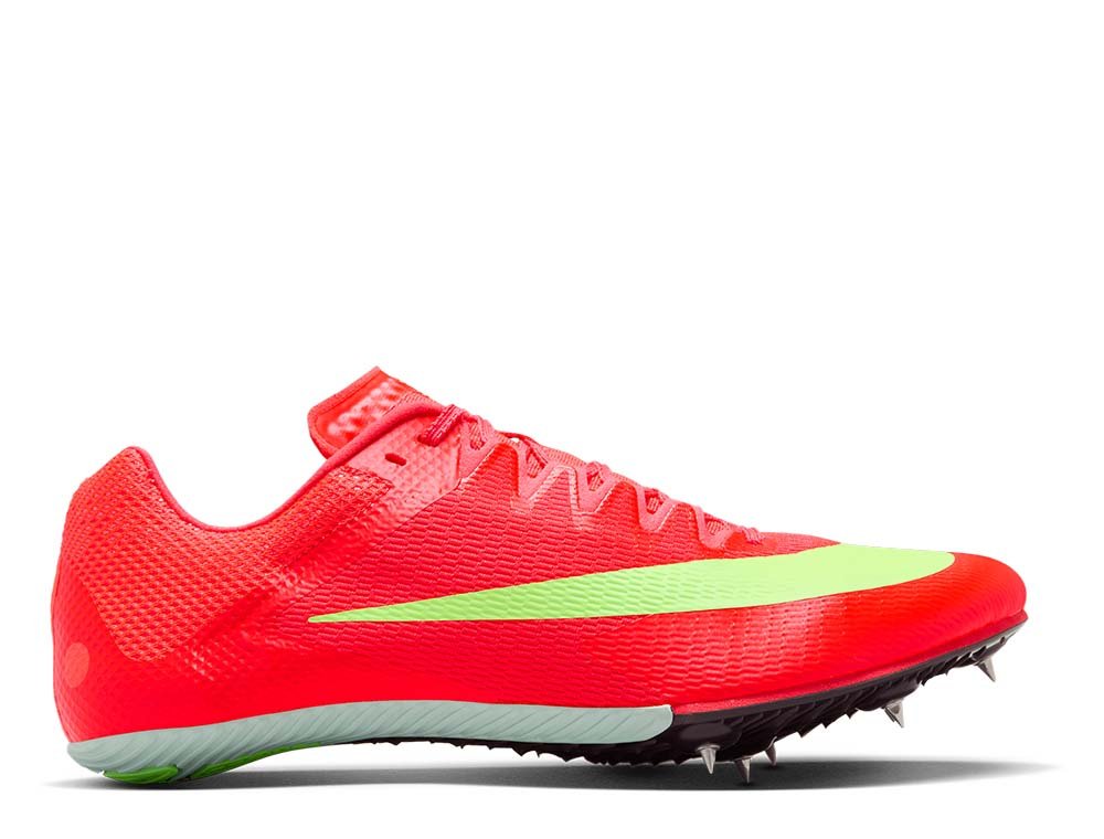 Kolce do biegania Nike Zoom Rival Sprint U Czerwono-Limonkowe
