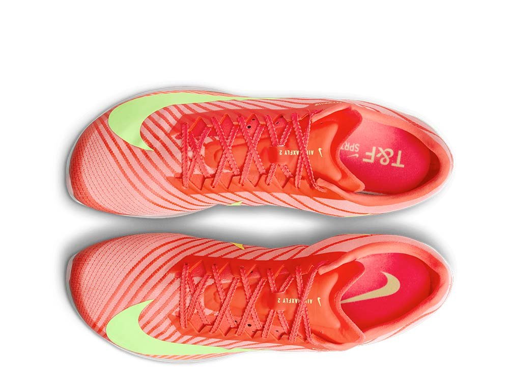Kolce do biegania Nike Air Zoom Maxfly 2 U Czerwono-Limonkowe