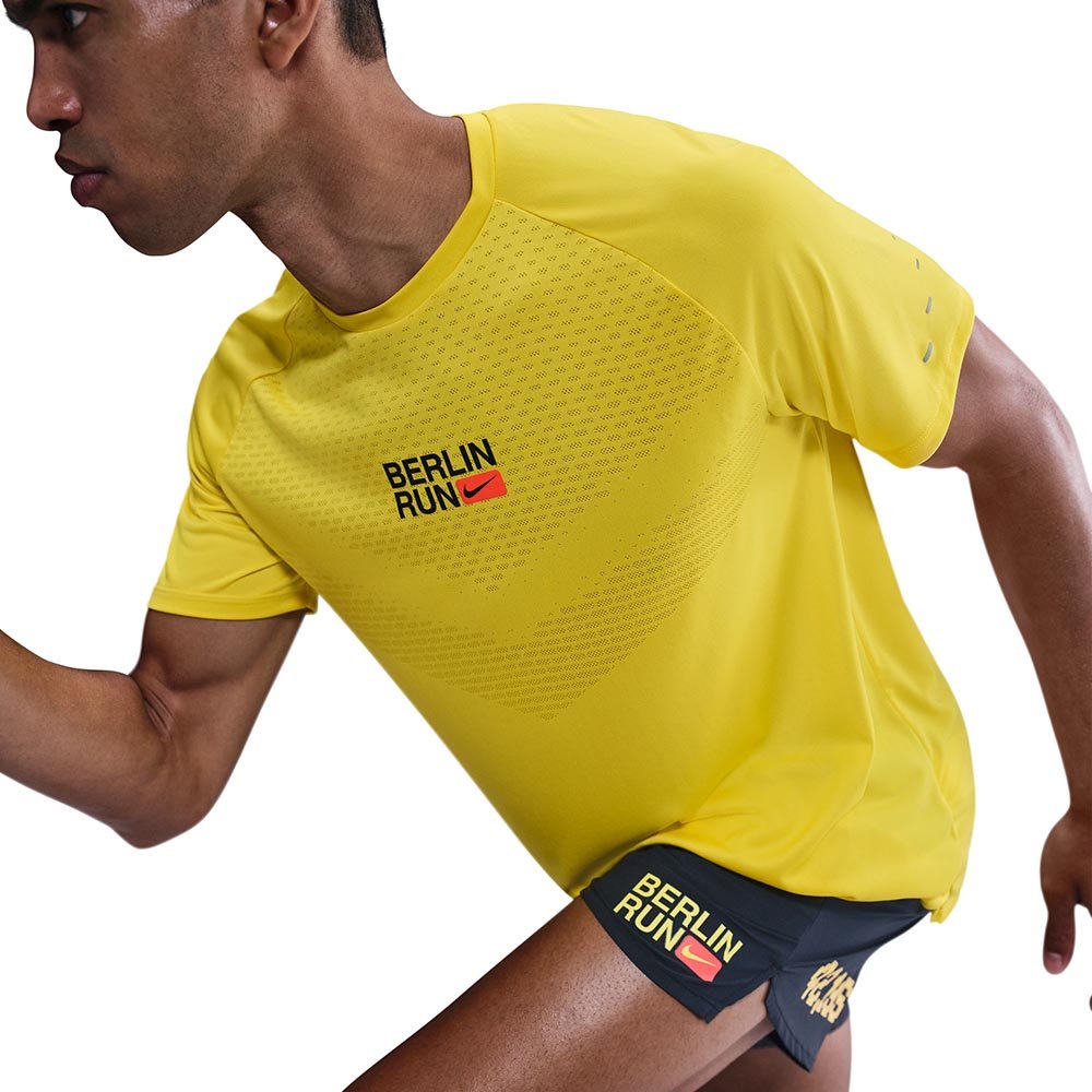 Koszulka Nike Stride City Marathon M Żółta