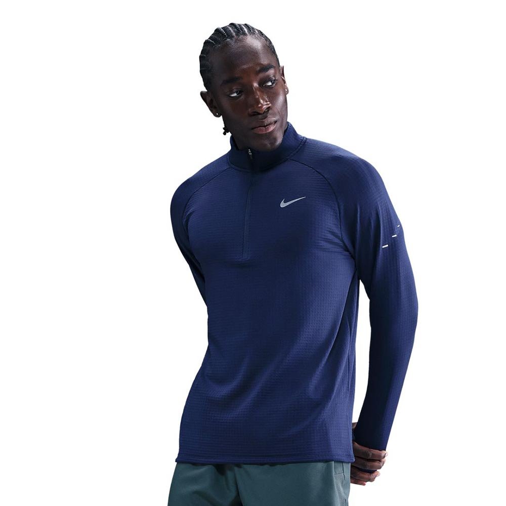 Koszulka Nike Therma-FIT Winter 1/2 Zip M Granatowa