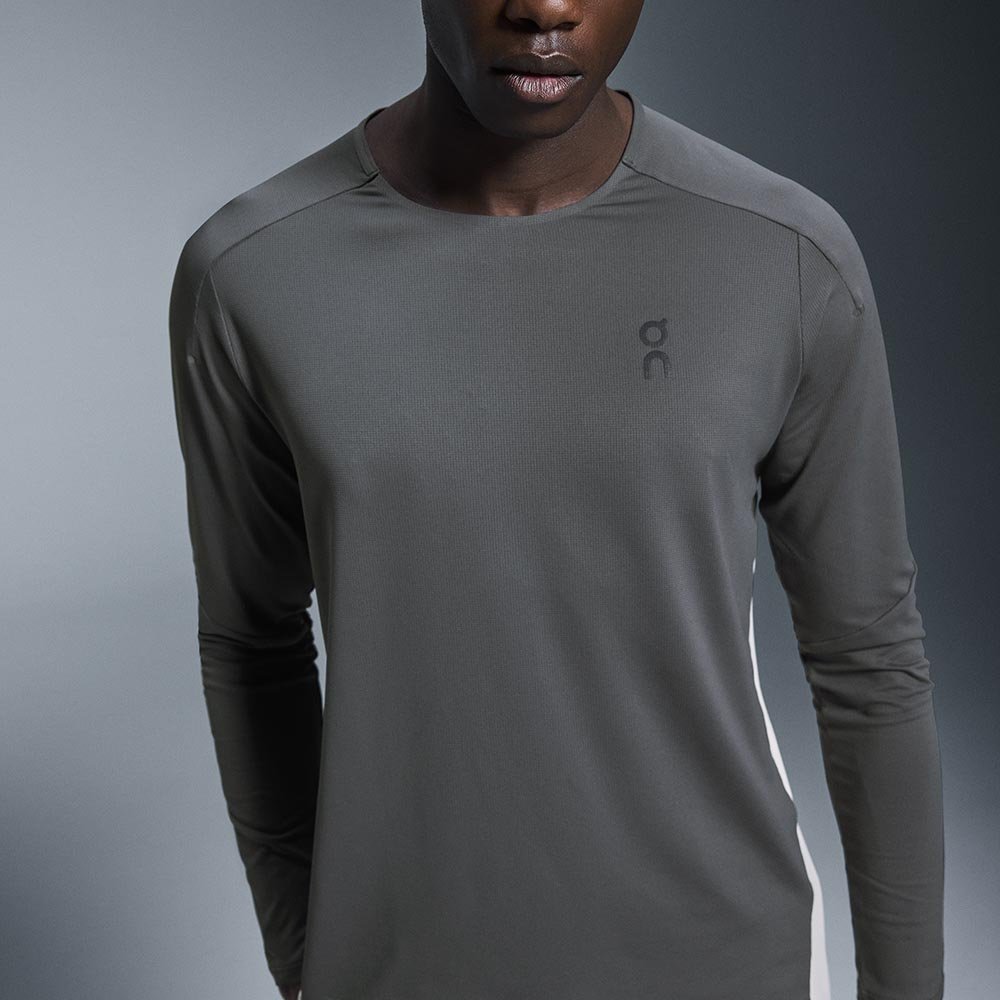 Koszulka On Performance Long-T M Szaro-Biała
