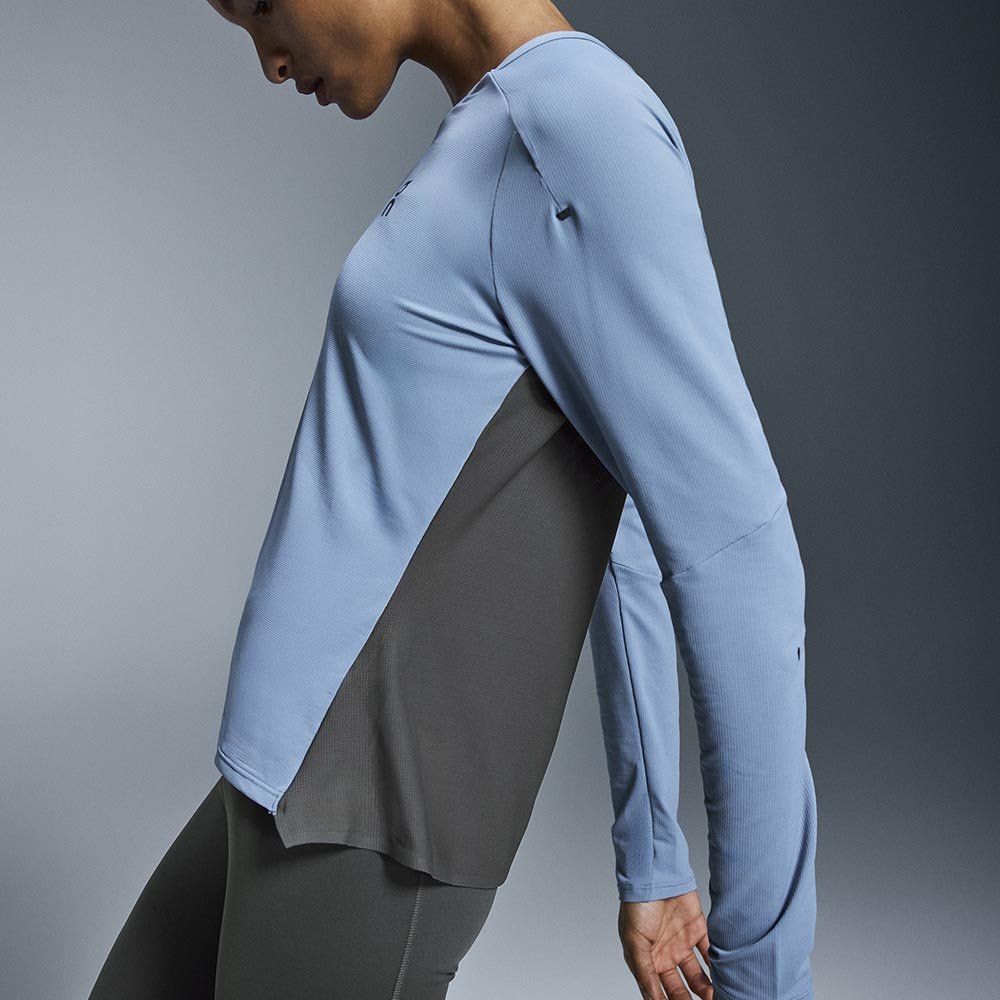 Koszulka On Performance Long-T W Niebiesko-Szara