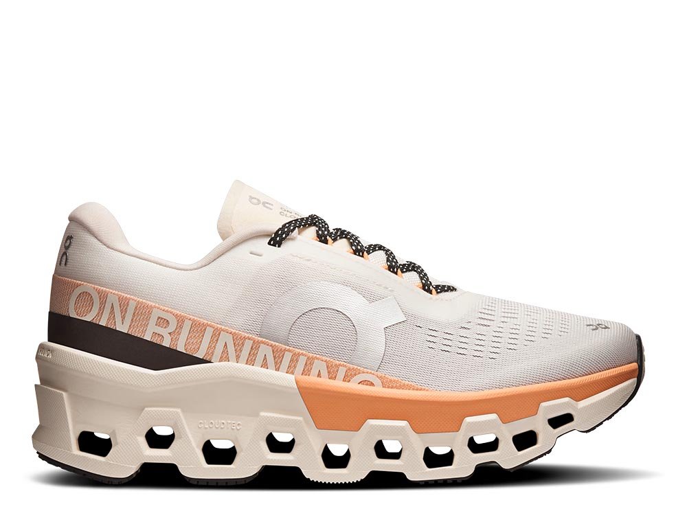 Buty On Cloudmonster 2 W Biało-Pomarańczowe