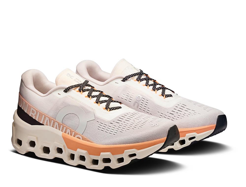 Buty On Cloudmonster 2 W Biało-Pomarańczowe