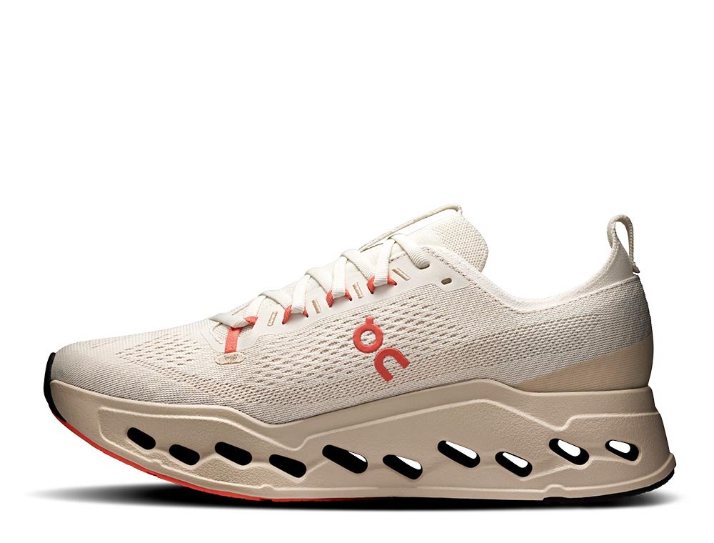 Buty On Cloudsurfer Max Ivory/Salmon M Kremowo-Pomarańczowe
