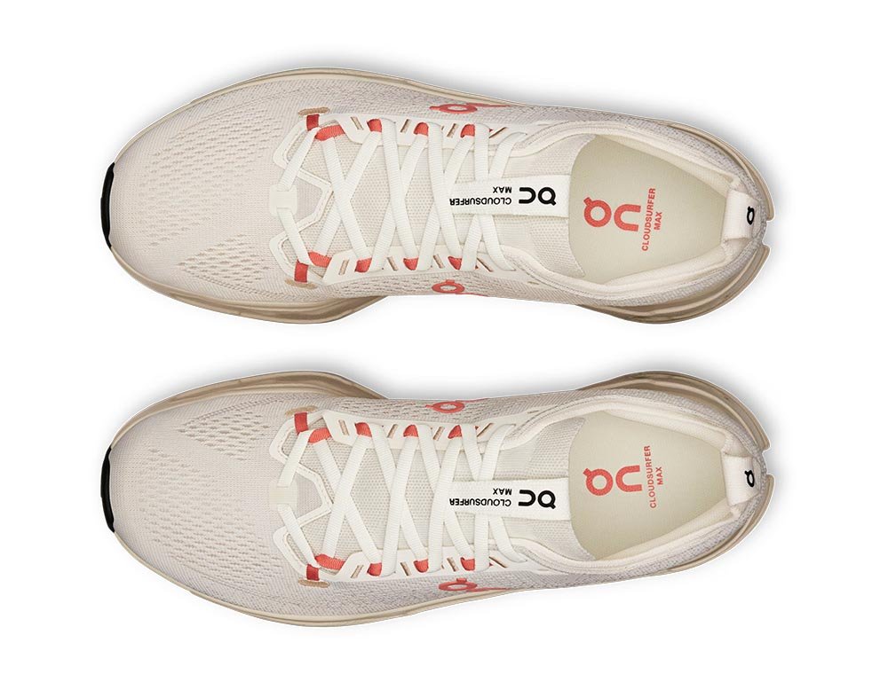 Buty On Cloudsurfer Max Ivory/Salmon M Kremowo-Pomarańczowe