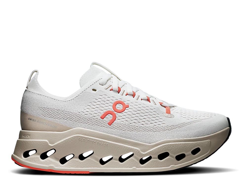 Buty On Cloudsurfer Max Ivory/Salmon W Kremowo-Pomarańczowe