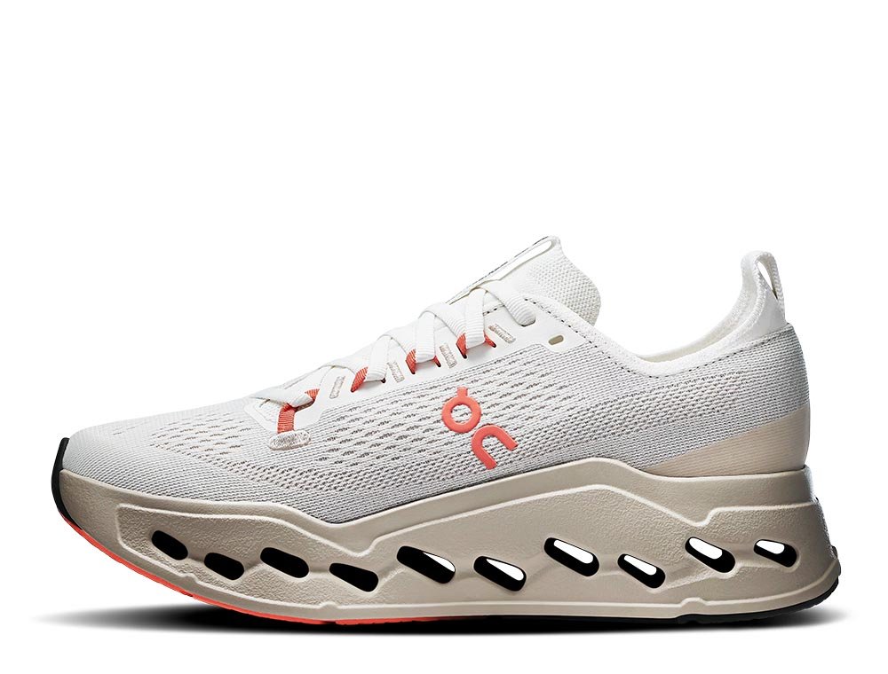 Buty On Cloudsurfer Max Ivory/Salmon W Kremowo-Pomarańczowe