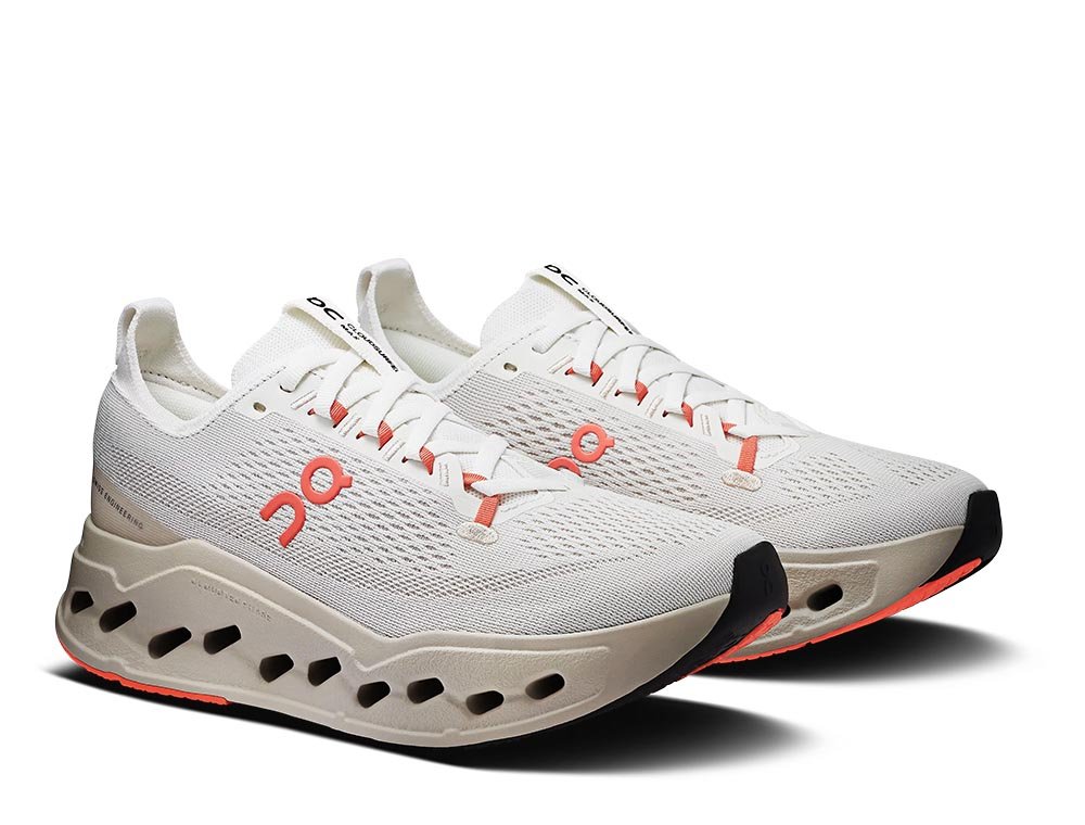 Buty On Cloudsurfer Max Ivory/Salmon W Kremowo-Pomarańczowe