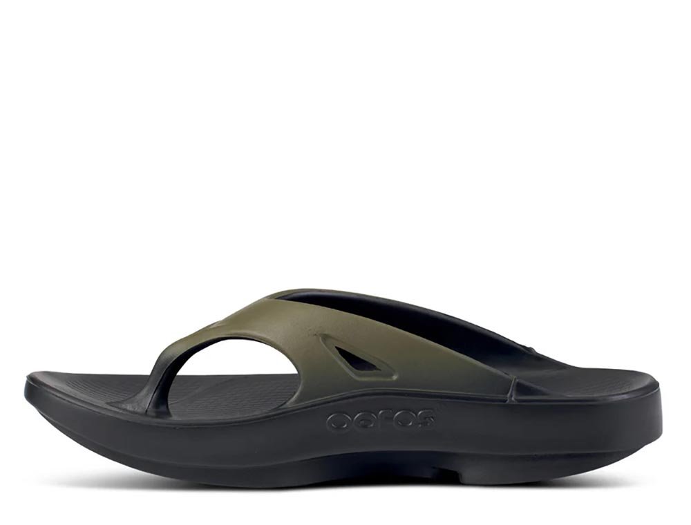 Klapki OOFOS Orginal Sport Tatical Green U Zielono-Czarne