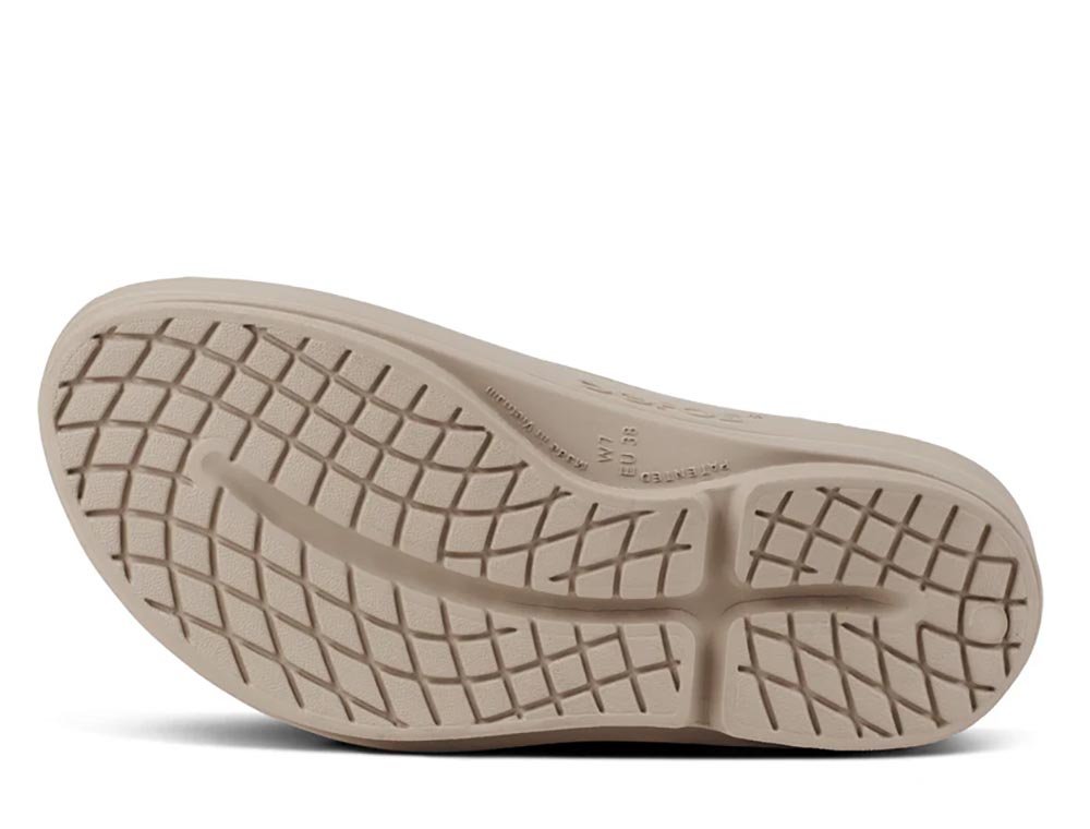 Klapki OOFOS Orginal Sport Thong Nomad U Beżowe