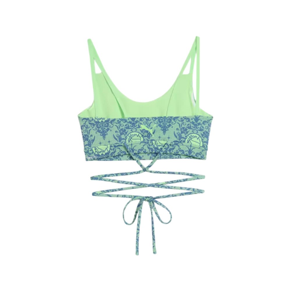 Stanik Puma Lace Em Up Bralette W Zielono-Niebieski