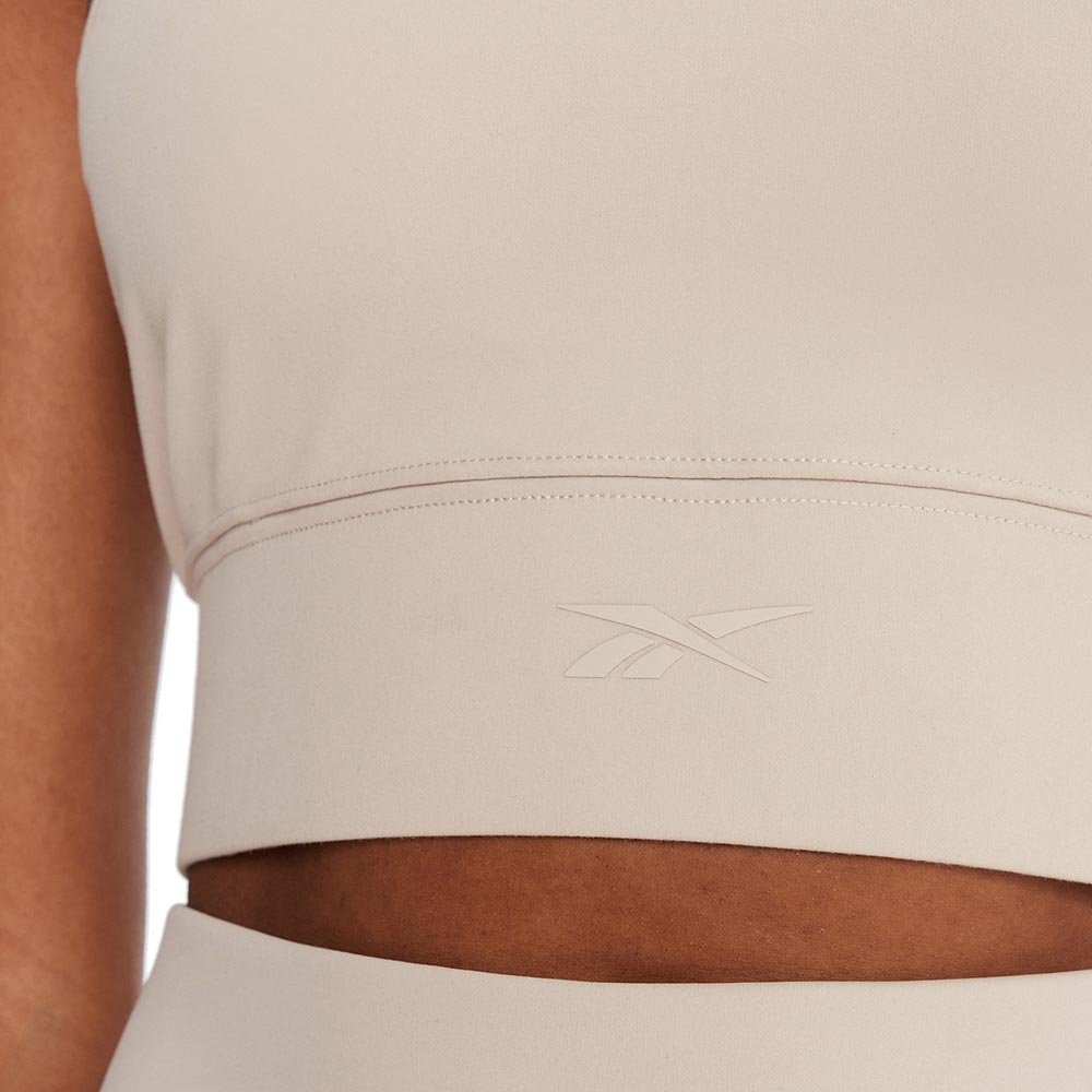 Biustonosz Reebok x Ewa Chodakowska Tonal Logo Bra W Beżowy