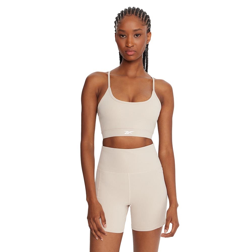 Biustonosz Reebok x Ewa Chodakowska W Beżowy