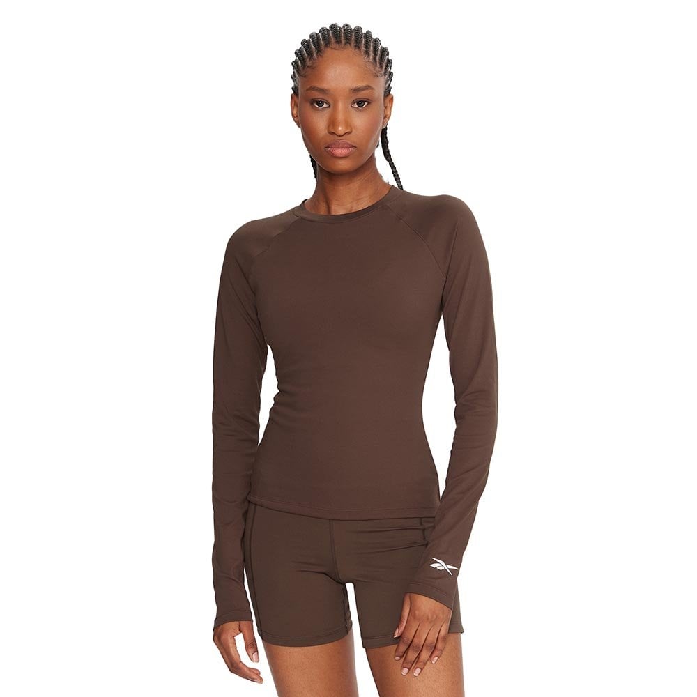 Koszulka Reebok x Ewa Chodakowska Longsleeve Top W Brązowa