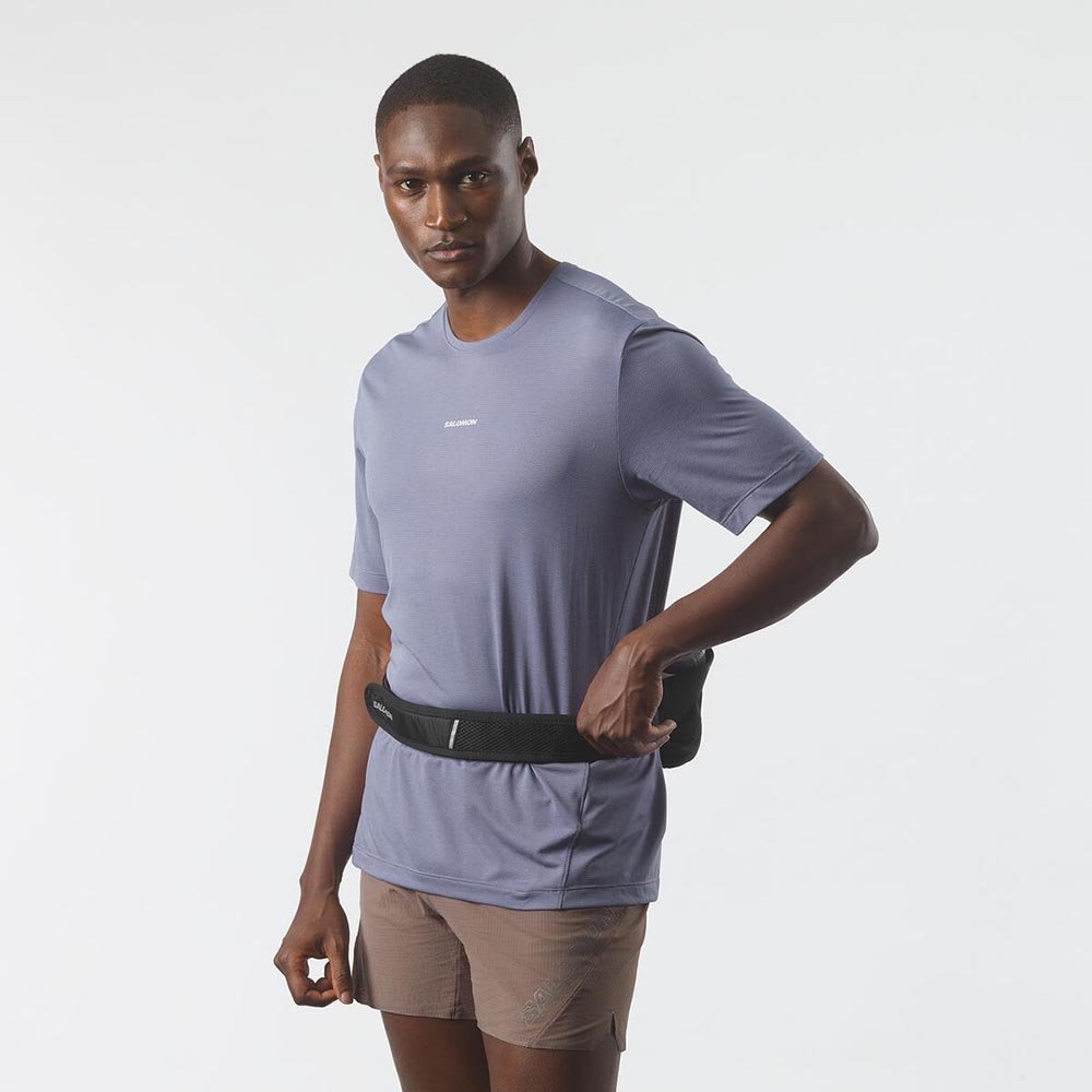 Pas Salomon Cross Belt 2 Bottles Black U Czarny