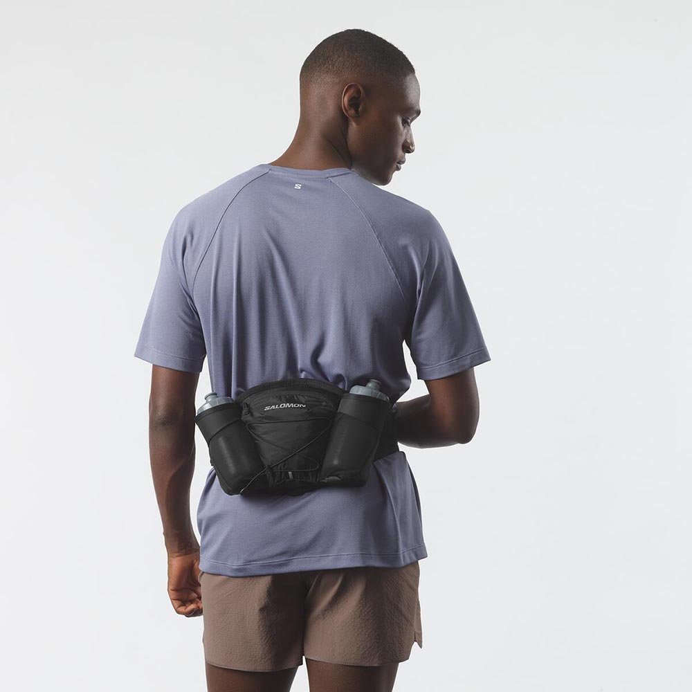Pas Salomon Cross Belt 2 Bottles Black U Czarny