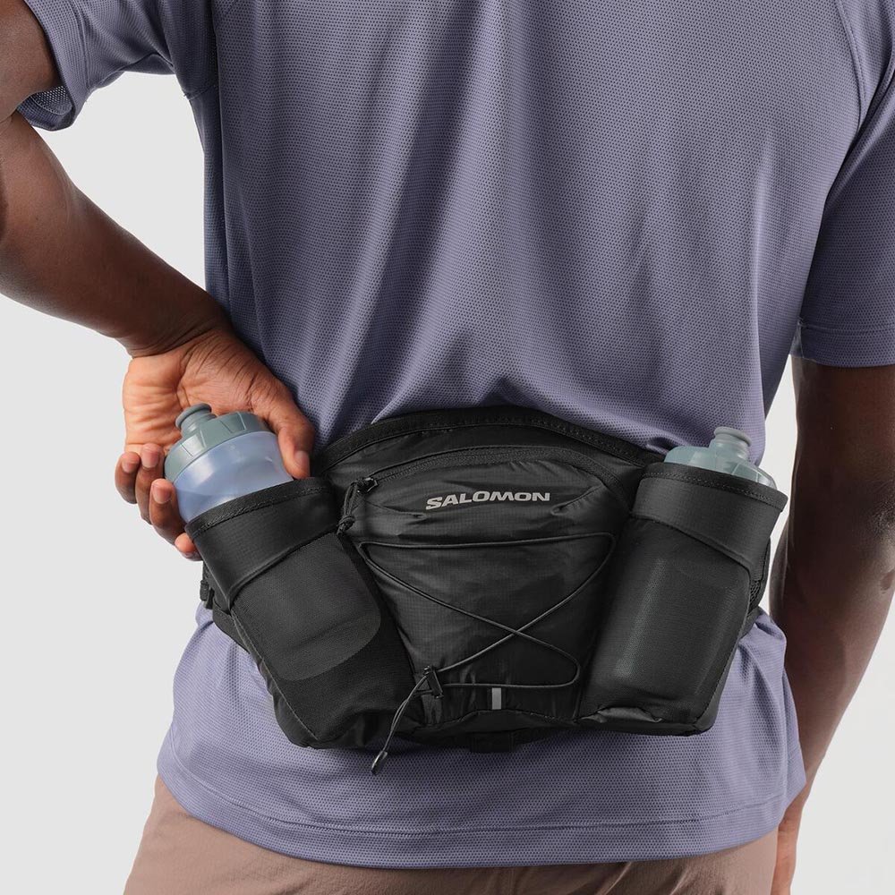 Pas Salomon Cross Belt 2 Bottles Black U Czarny