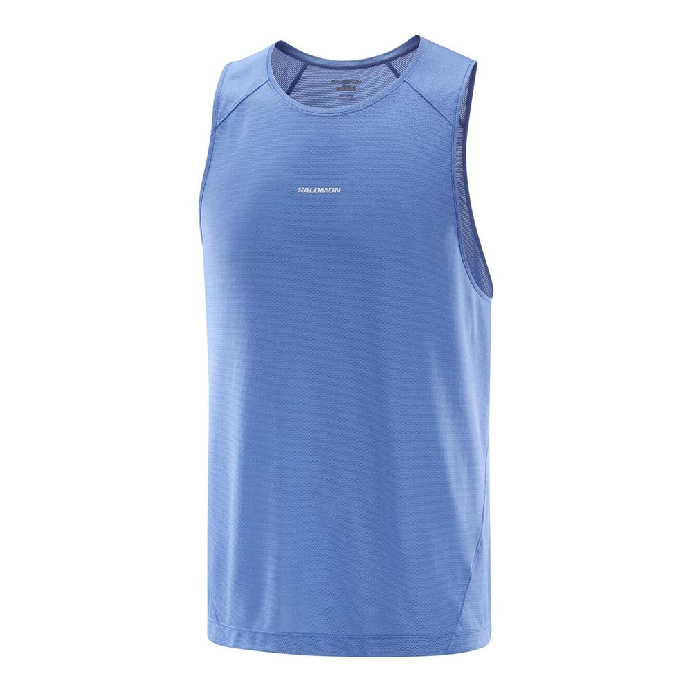 Koszulka Salomon Shakeout Core Tank M Niebieska