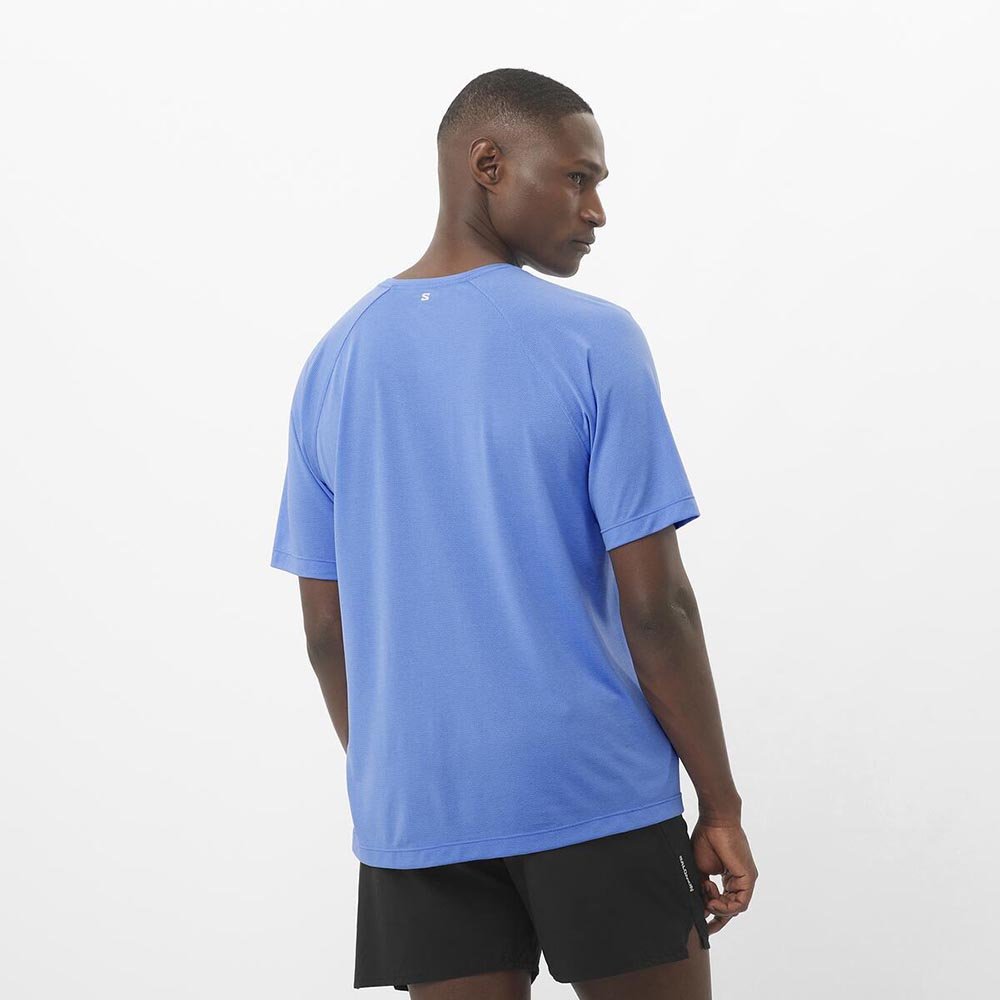 Koszulka Salomon Shakeout Core SS Tee M Niebieska