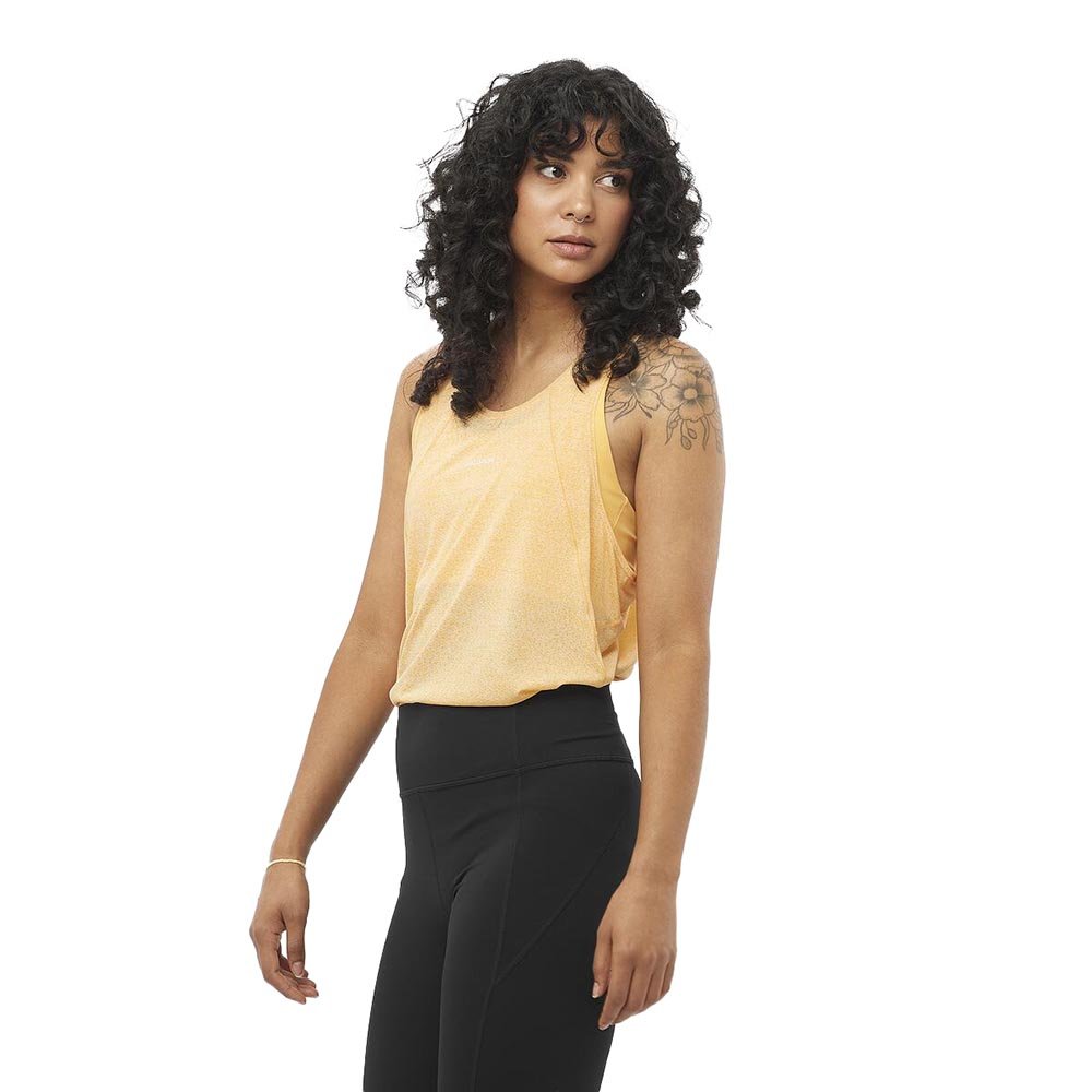 Koszulka Salomon Shakeout Core Tank W Jasnopomarańczowa