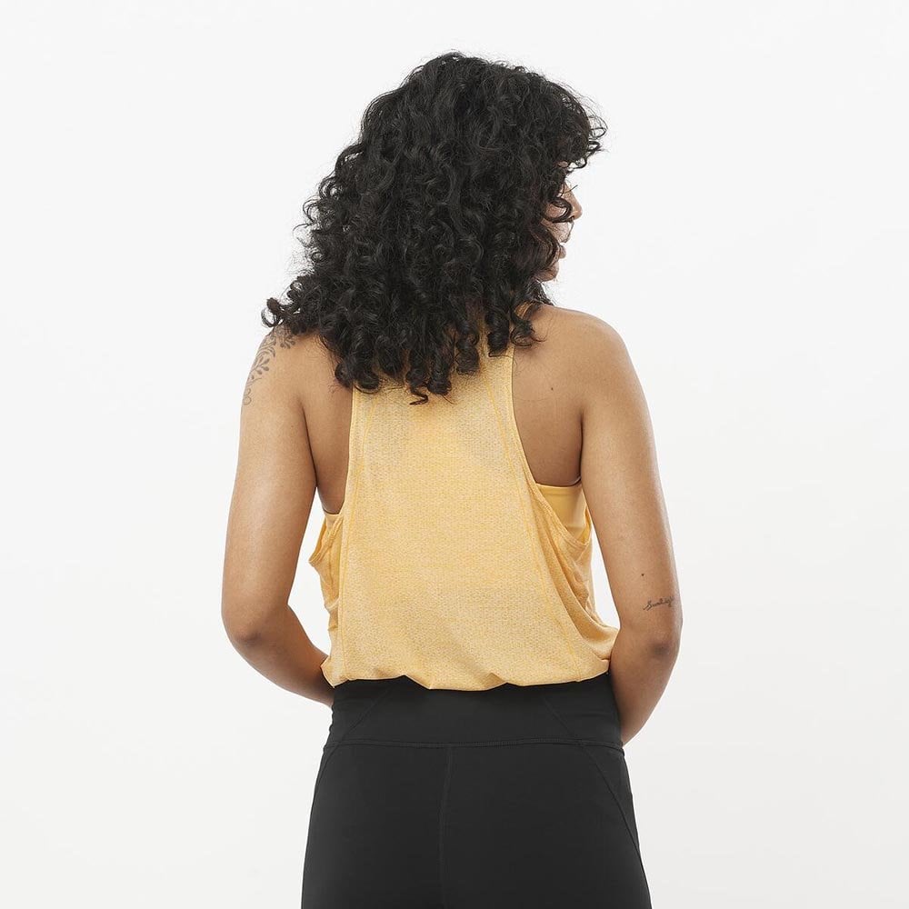 Koszulka Salomon Shakeout Core Tank W Jasnopomarańczowa