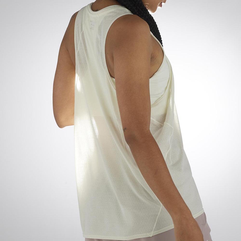 Koszulka Salomon Shakeout Air Tank Inicle W Biała